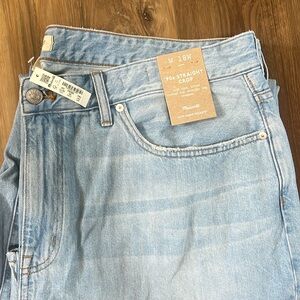 NWT Madewell 90s Straight Crop lightwash jeans 18W